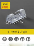 Self-Adhesive Cable Clips 20/100 Pack – Desk Wire Organizer Cable Organizer Clips Oasis Select 20pcs Small