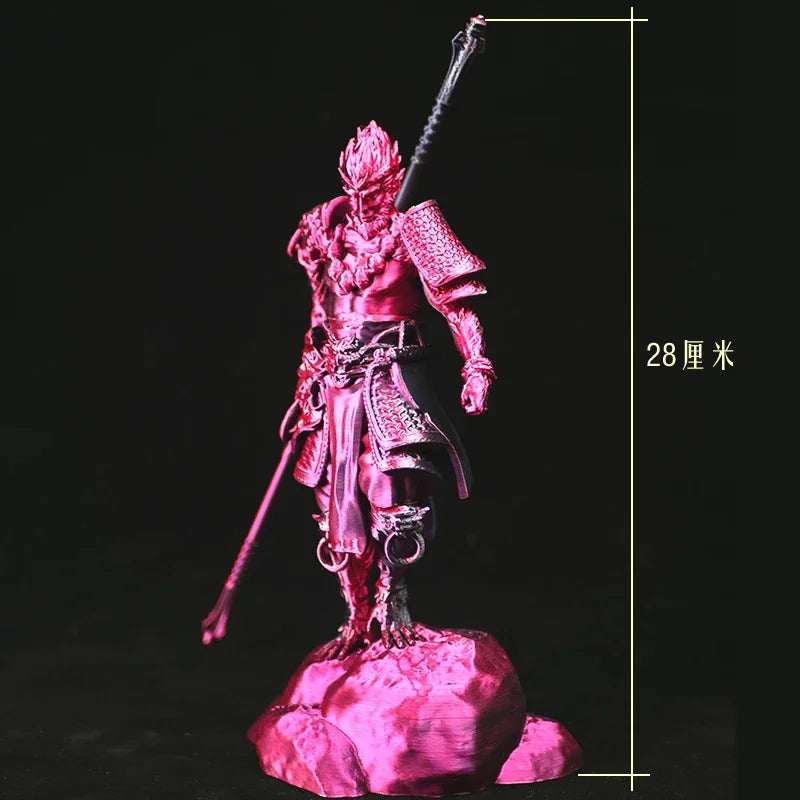 Game Black Myth Wukong Animation Entity Hand Do Qitian Great Saint Statue Creative Display Battle Holy Buddha Oasis Select Red and black 28cm