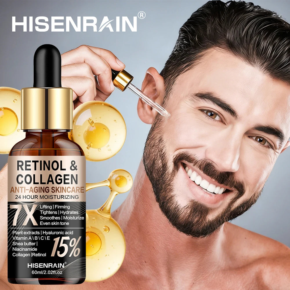 HISENRAIN Retinol Collagen Face Serum – Anti-Aging & Firming Retinol Face Serum Oasis Select