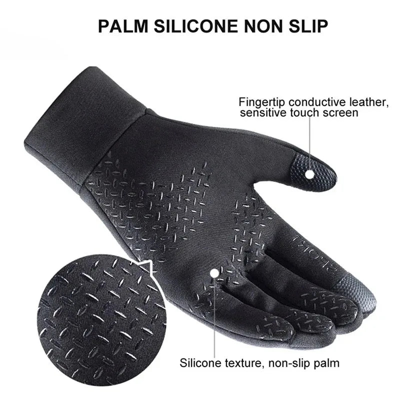 Winter Touchscreen Cycling Gloves – Windproof, Warm, Unisex