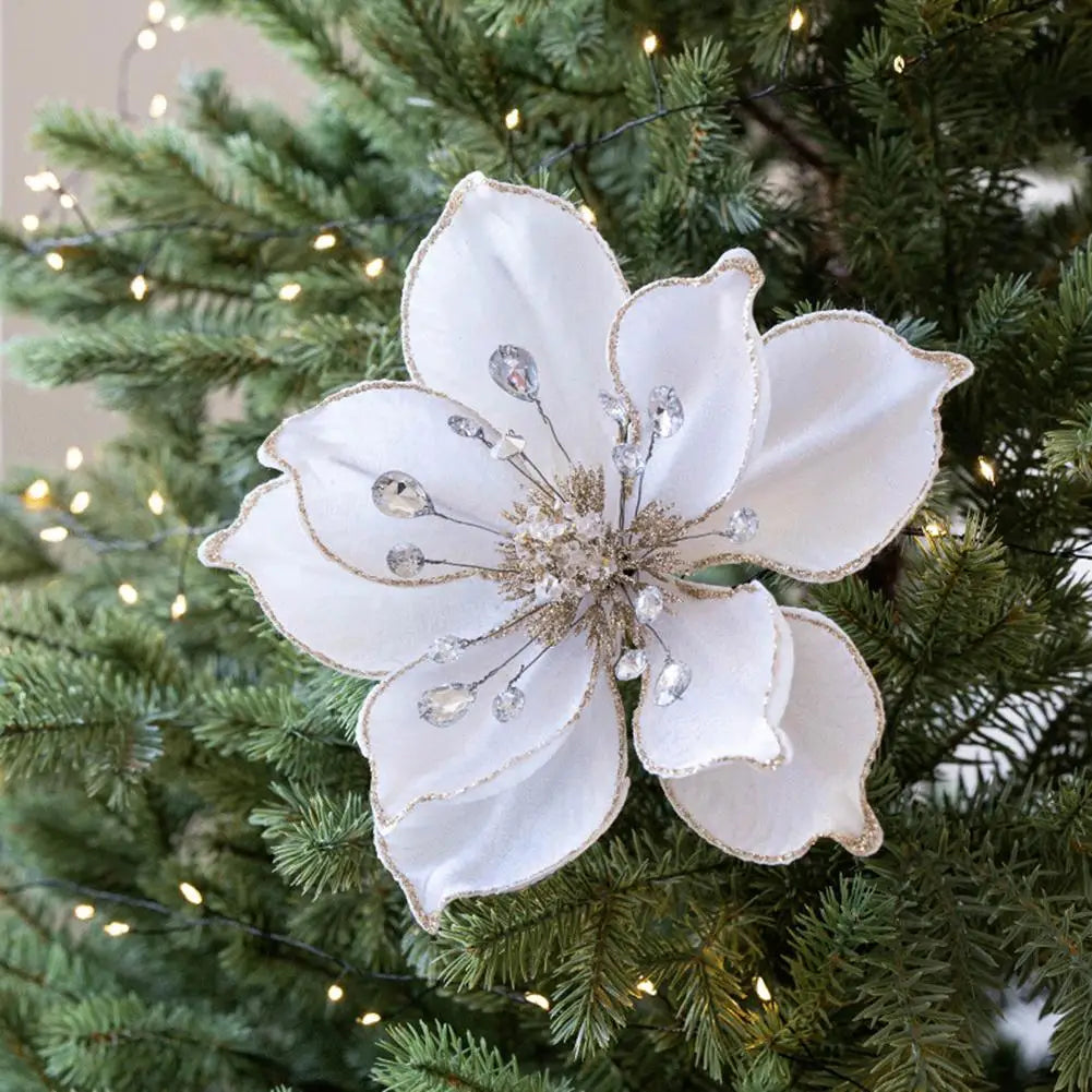 Elegant Colorful Artificial Magnolia Flowers Perfect Christmas Tree Decor For Effortless Positioning And Adjustment Oasis Select