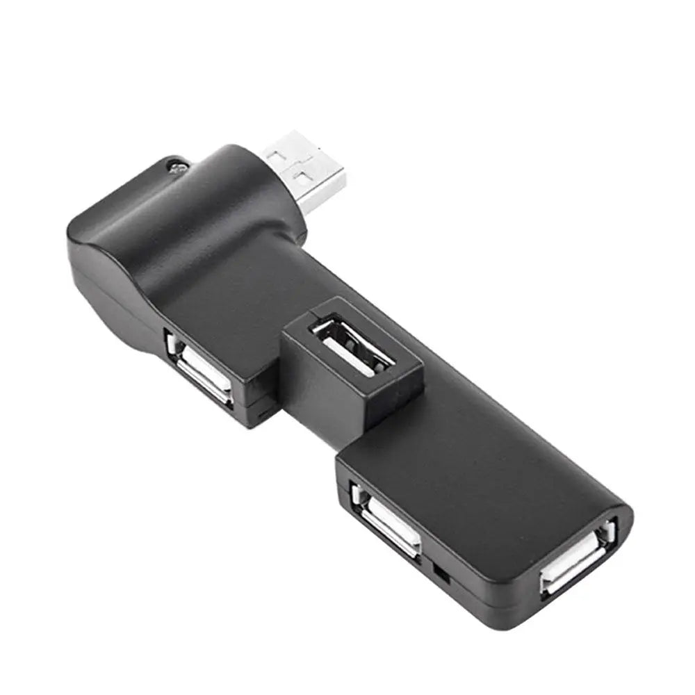 Portable Durable 4 Port USB Splitter Multi HUB Computer Peripherals USB Hubs Data Transfer Splitter USB 2.0 HUB Adapter Oasis Select black