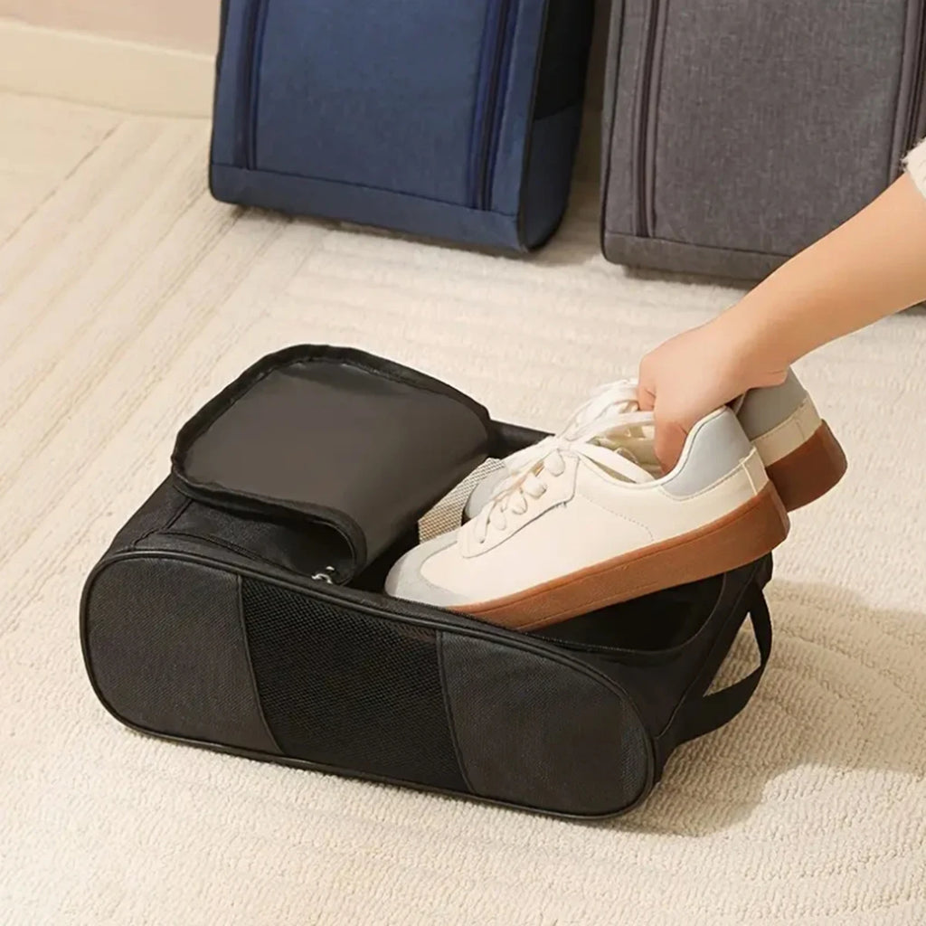 Portable Golf Shoe Bag Oxford Cloth Shoe Carrier Bags Breathable Lightweight Golf Handbag Dustproof Football Tennis Shoe Bag Oasis Select