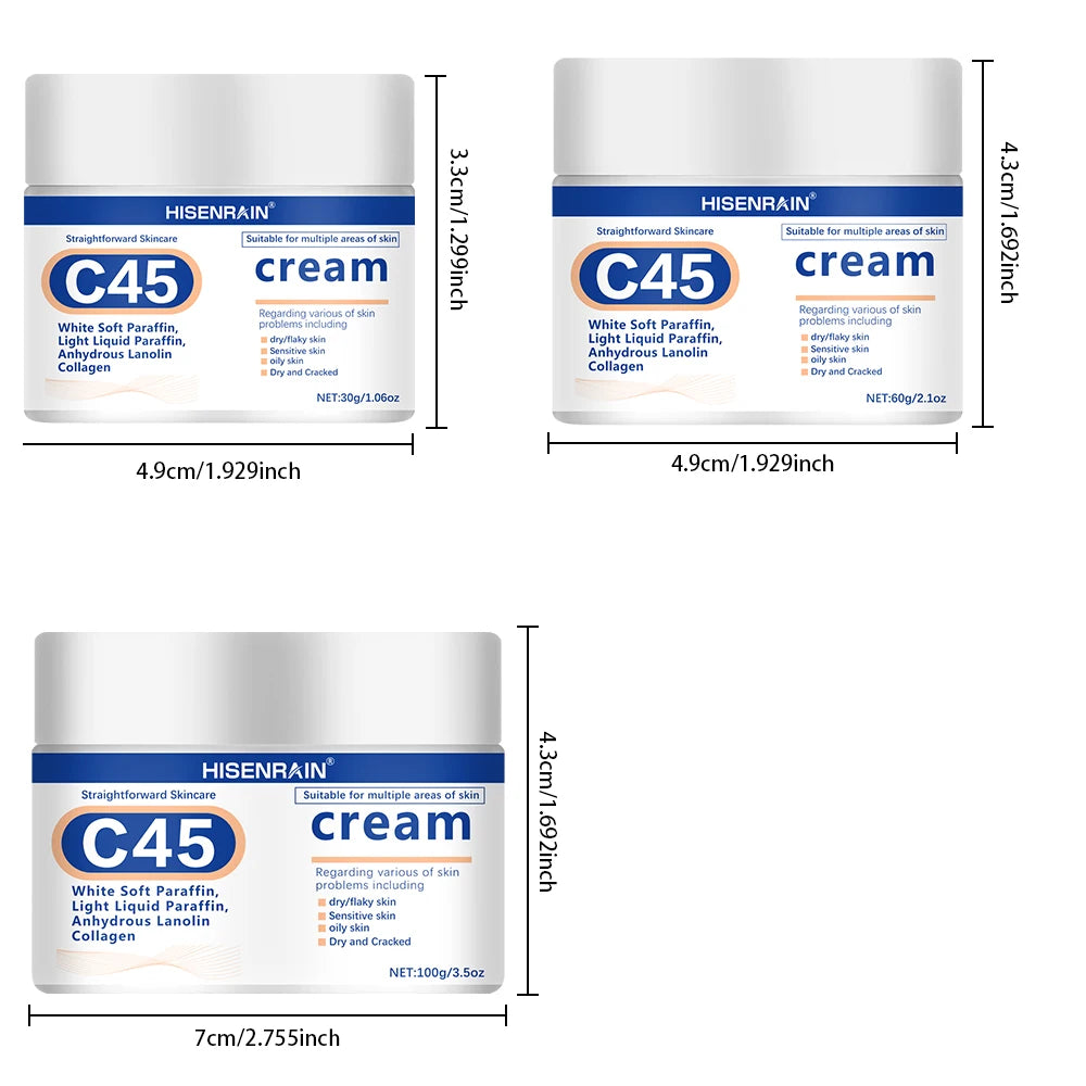 HISENRAIN Plant Squalane & Hyaluronic Acid Face Cream, 72Hr Intense Moisture, Skin Barrier Repair, Hypoallergenic Vegan Formula. Oasis Select