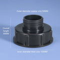 IBC Tank Adapter S100x8 to S60x6 DN100 Reducer Connector