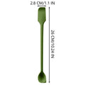 Double Headed Silicone Spatula Scraper All-Purpose Kitchen Tool for Jars Cakes Butter Non-Stick Flexible Baking & Cooking Gadget Oasis Select Green