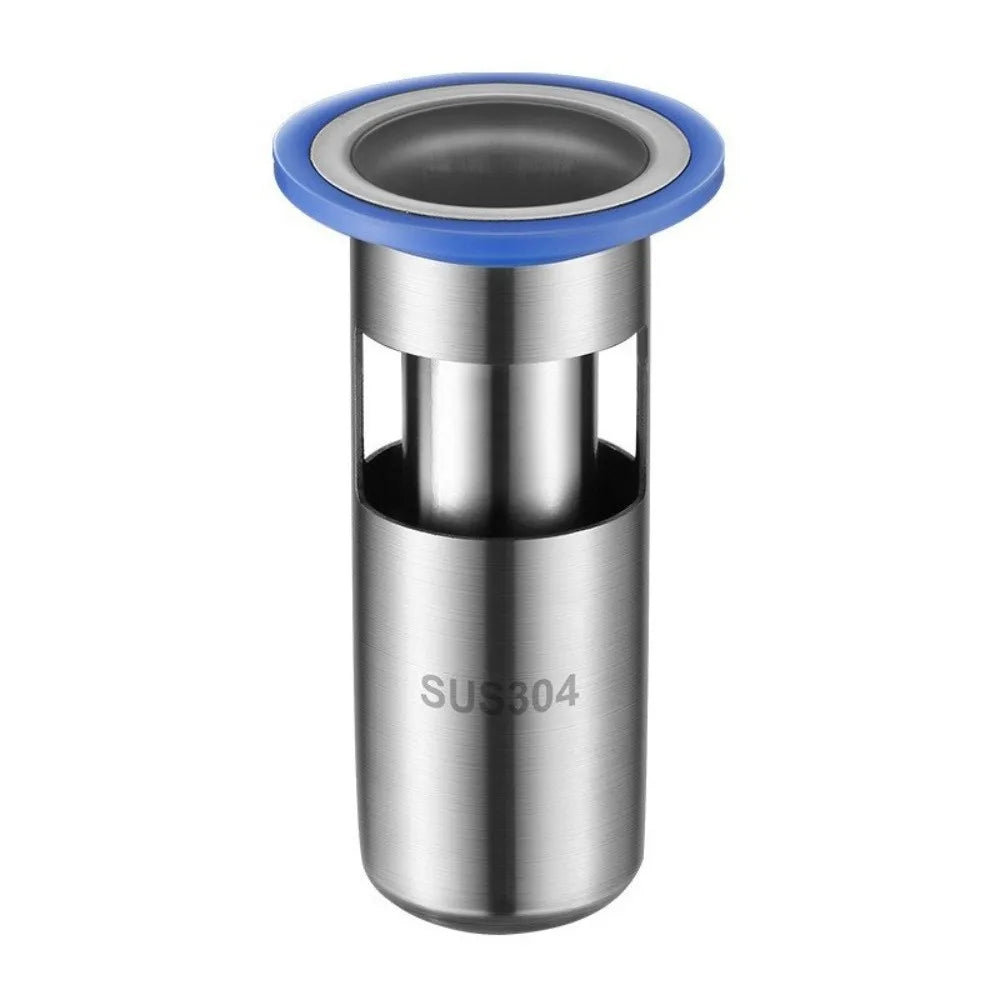 New Stainless Steel Floor Drain Core Insect Proof U-type Bathroom Sewer Drain Deodorant Sealed Floor Drain Home Oasis Select