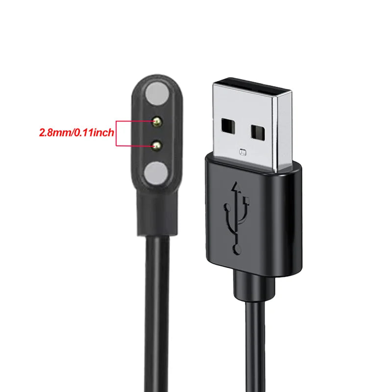 Magnetic Smartwatch Charging Cable 2-Pin 4-Pin USB Smartwatch Charging Cable Oasis Select N020