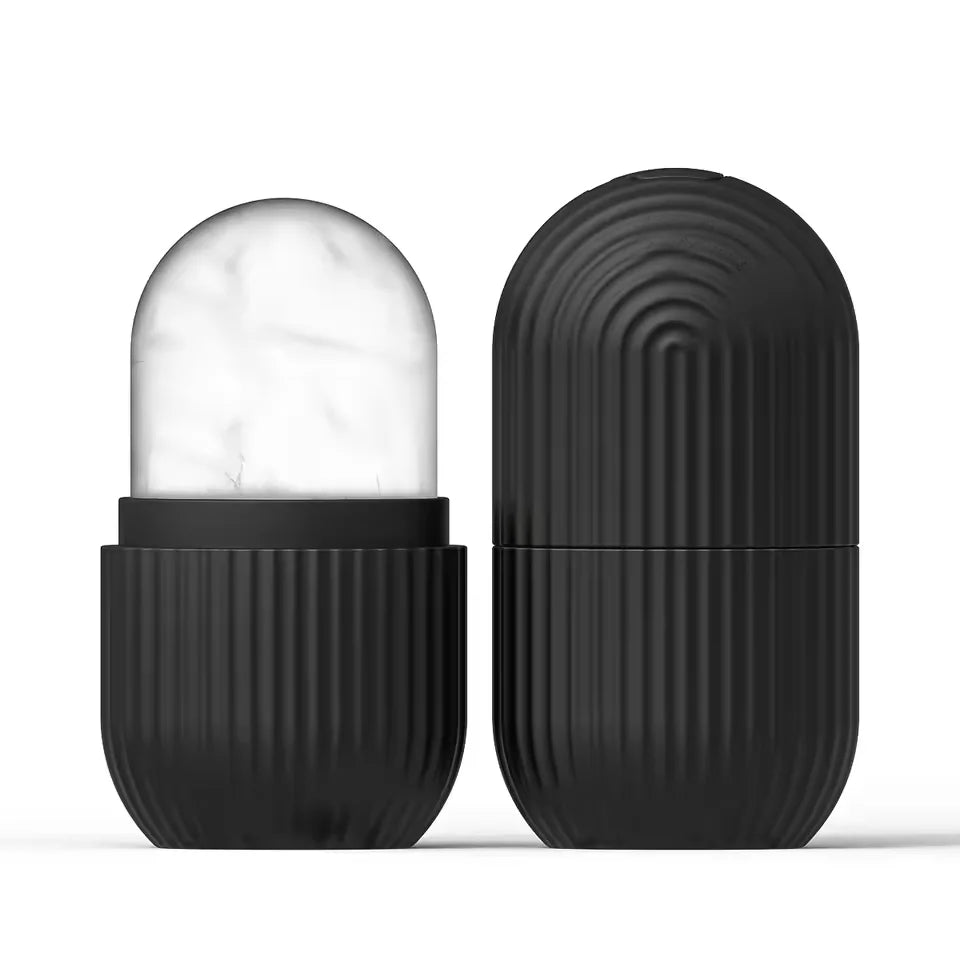 Silicone Ice Roller Massager for Face & Eyes | Cooling Skin Care Ice Roller Massager Oasis Select GJ29-black-02