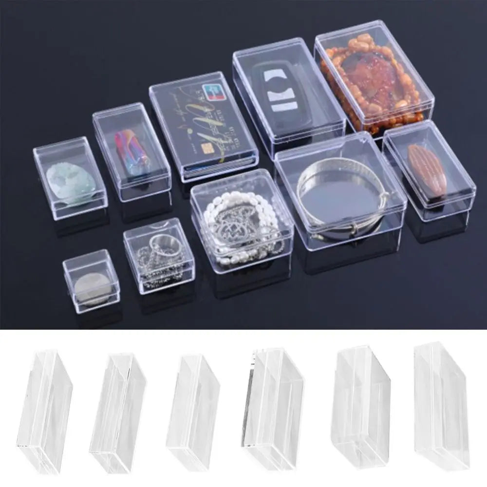 Thickened Acrylic Storage Box Rectangular Transparent Box Multisize Food Candy Storage Container Protection Showcase Packing Box Oasis Select