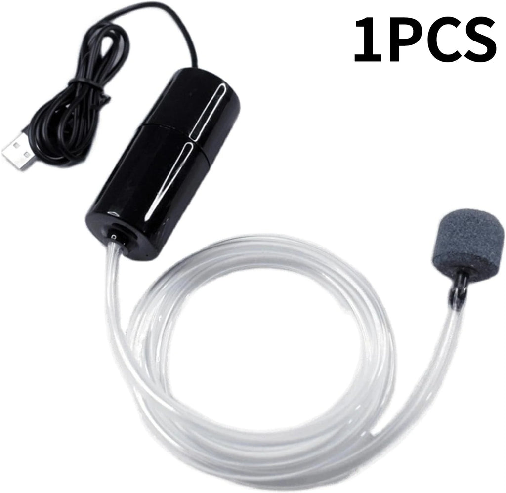 Aquarium Aerator Portable USB with Copper Cores Motor Quiet Operate Oxygen Pumps for Tanks and Fishing Fish Tanks Aerator Pumps Oasis Select 1pcs