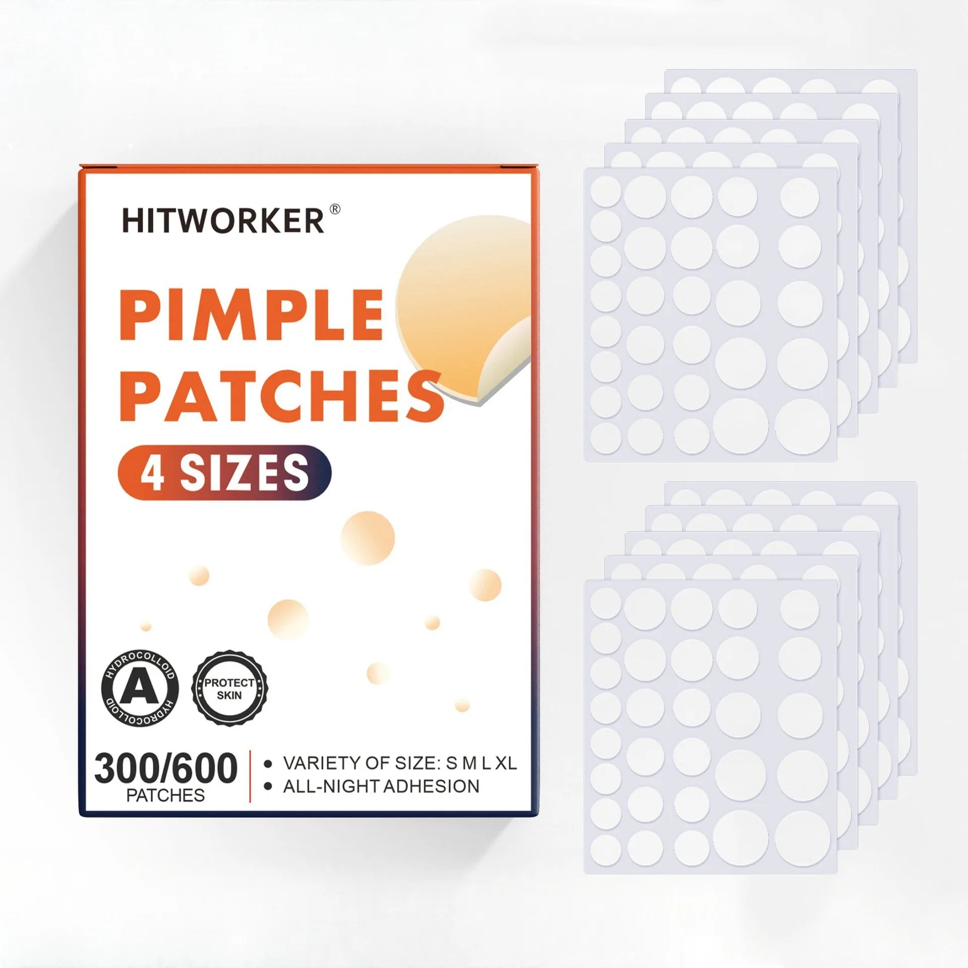 300/600 invisible transparent acne patches, used for secreting facial blemishes, free of alcohol and phthalates Oasis Select 300pcs
