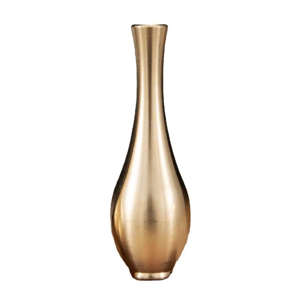 Retro Gold Copper Antique Vase | Mini Flower & Plant Decor