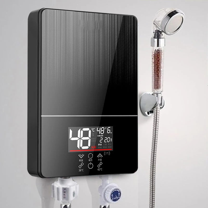 6000W Tankless Electric Water Heater | Smart Touch & Remote