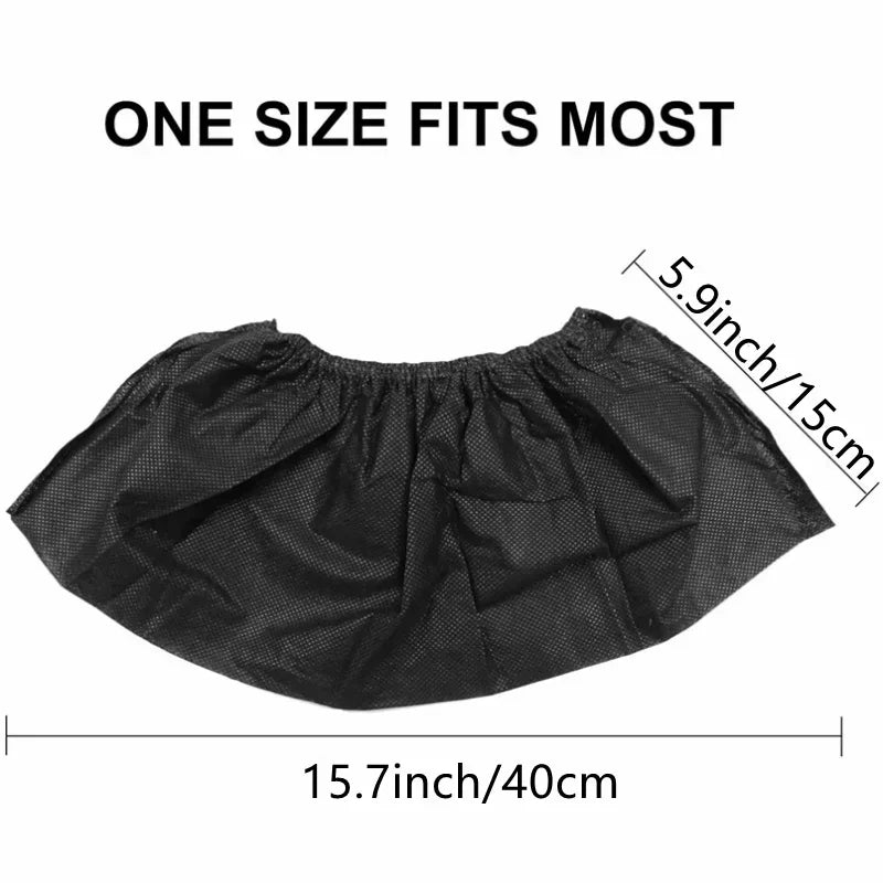 Disposable Boot Shoe Covers 100 Count Foot Booties Shoe Coverings Non Slip Shoe & Boot Covers for Indoor Outdoor Home Workplace Oasis Select