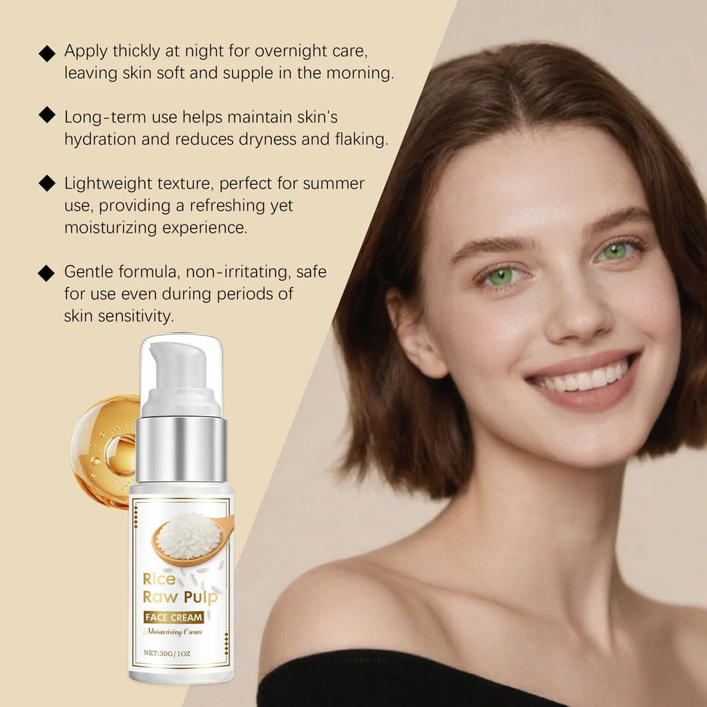 Rice Moisturizing Face Cream – Hydrating & Travel-Friendly Face Moisturizer Oasis Select
