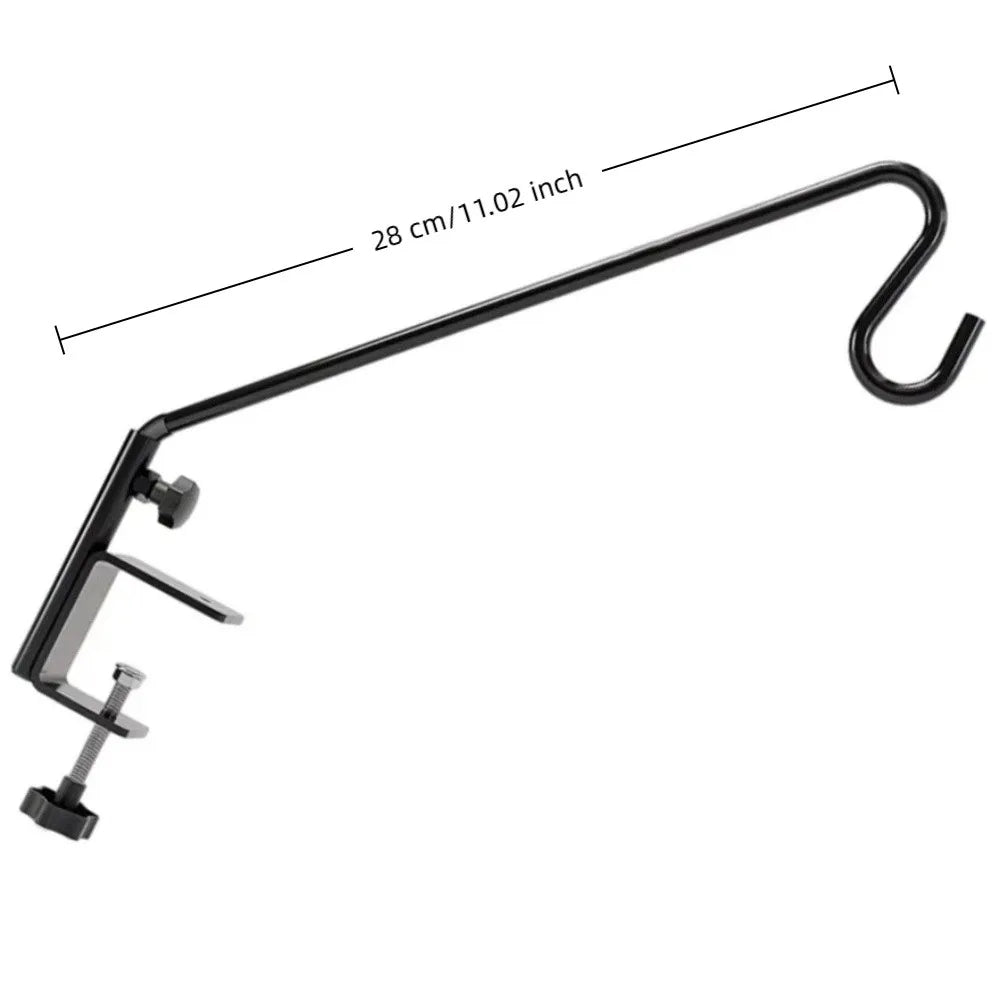 360° Rotating Bird Feeder Hook | Adjustable Steel Rail Hook