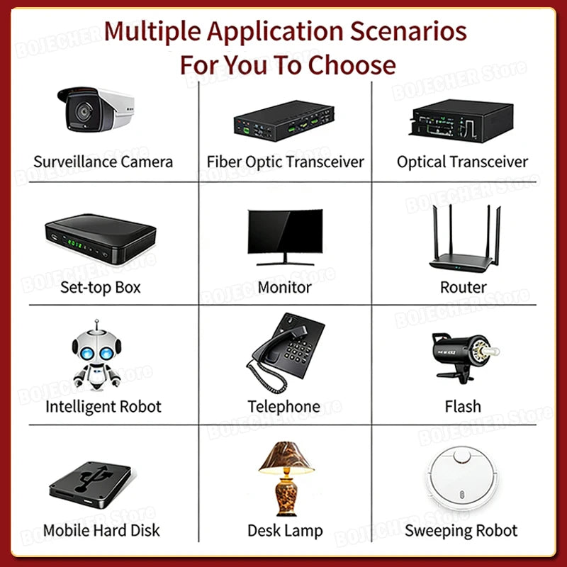 5V 2A AC Power Supply Adapters DC 5.5mm × 2.1mm Ports For T95 H96 Tanix Android TV Box Router Monitor Desk Lamp EU US Plug Oasis Select