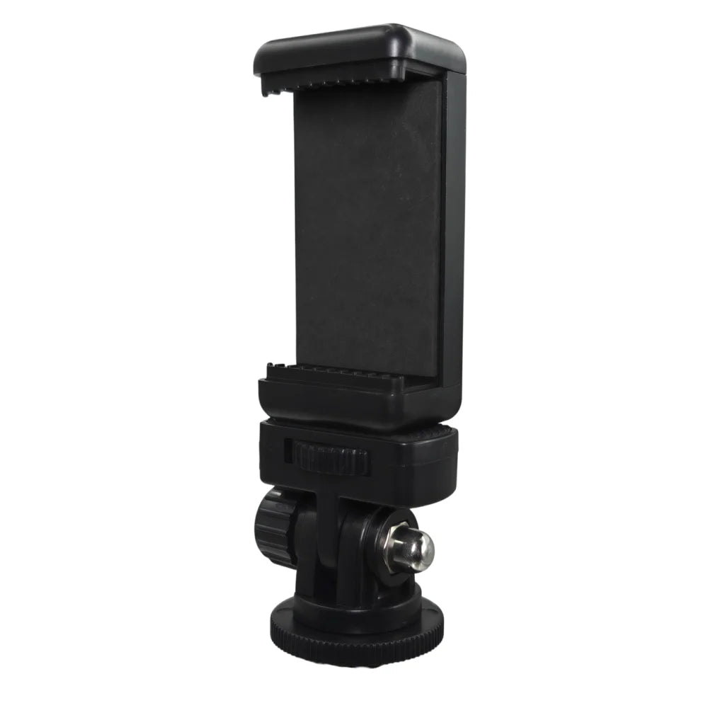 Hot Shoe Phone Mount Adapter for DSLR – 360° Flexible Holder