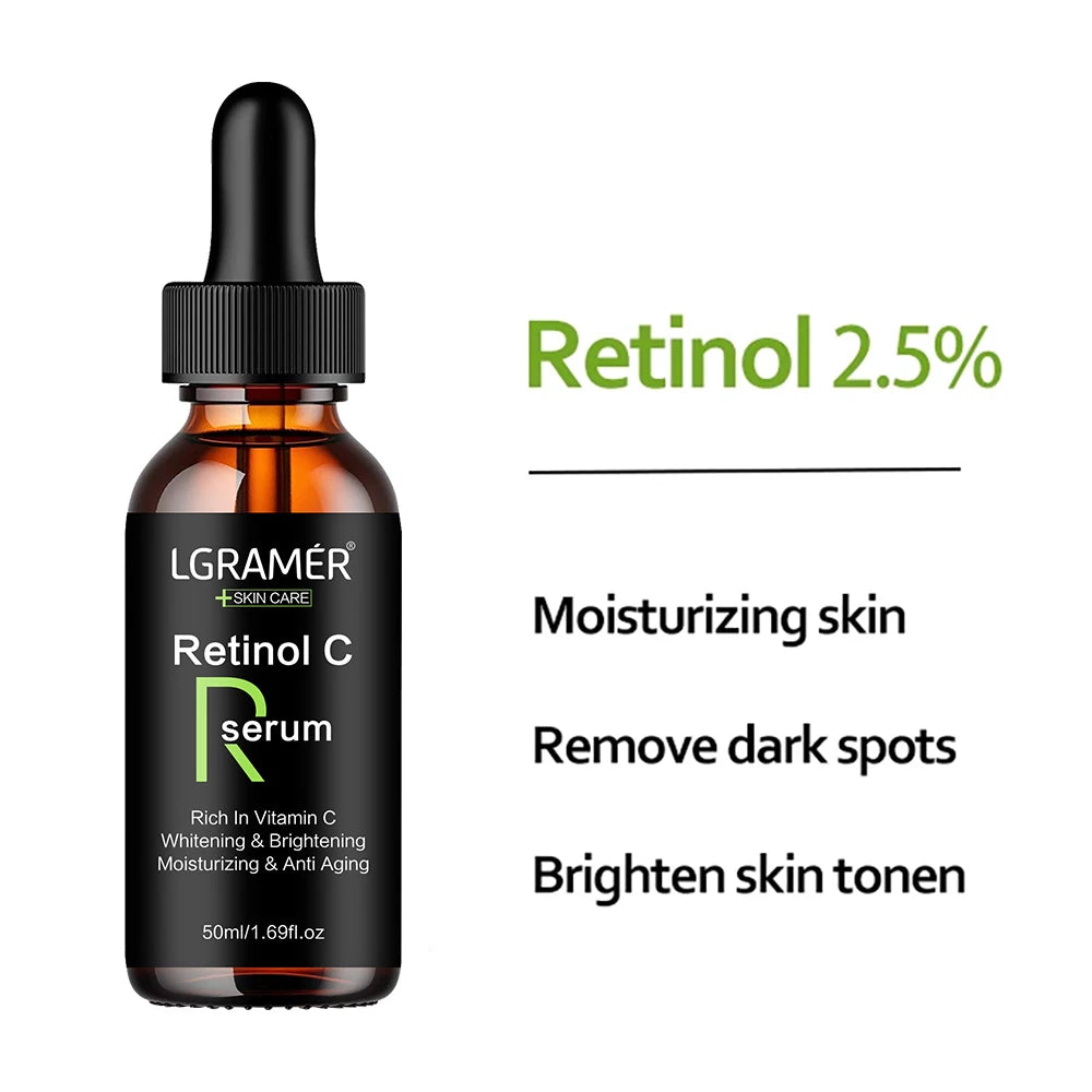 Retinol Aging Removes Wrinkles Serum Pore Shrinking Serum Whitening Moisturizing Serum Pigment Spots Remove Face Firming Oil Oasis Select
