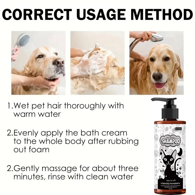 Pet Shampoo & Shower Gel – Gentle Care for Cats & Dogs Pet Grooming Shampoo Oasis Select