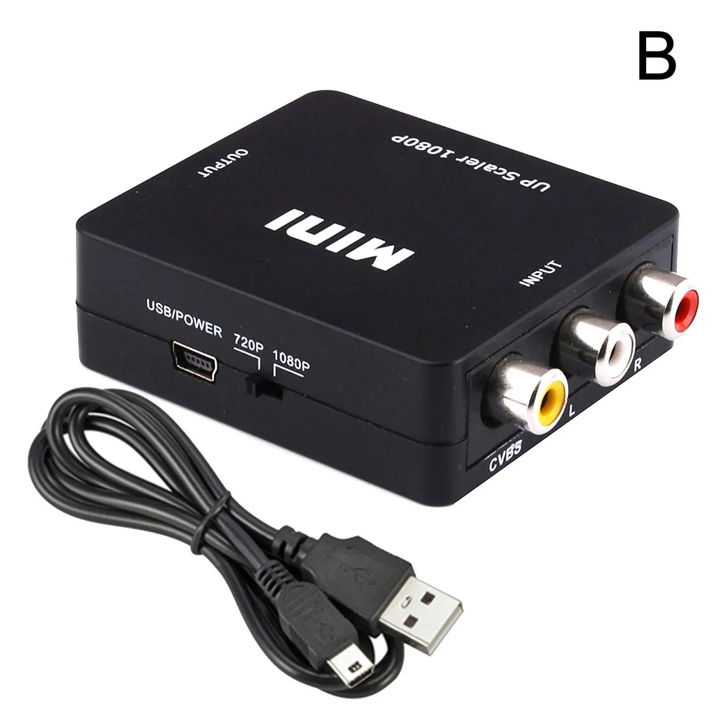 Video Converter RCA AV To HDMI-compatible Converter HD AV2HDMI Support NTSC AV PAL Video L/R Box To HDMI AV/CVSB Output Oasis Select AV TO HDMI