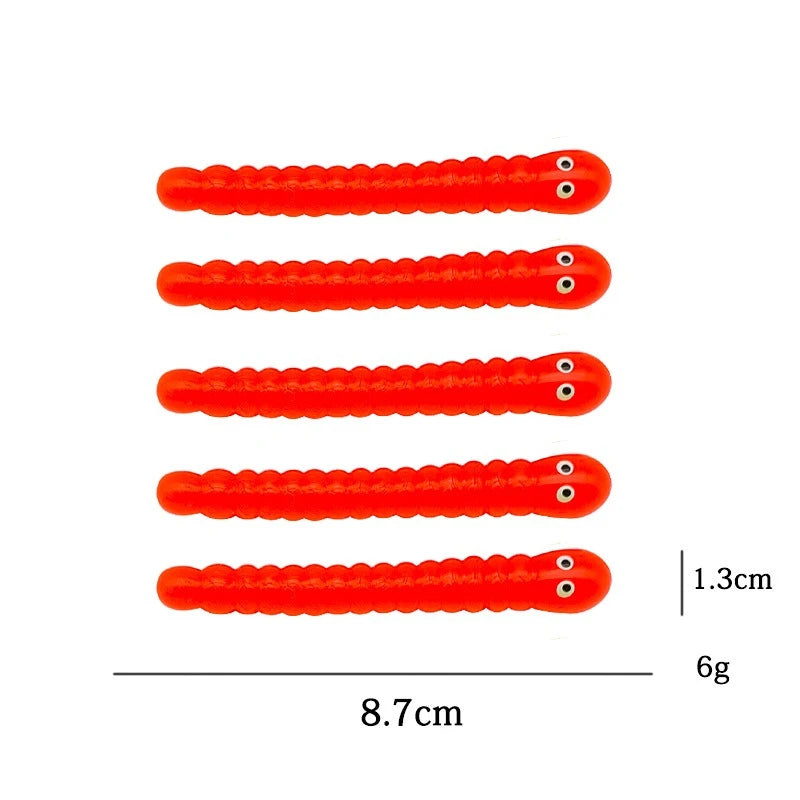5 Pcs Stretchy Sensory Worm Strings TPR Textured Noodle Pulling Toys for Stress Relief and Relaxation Fidgets for Children Alike Oasis Select red