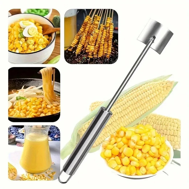 Corn Planer Stainless Steel Corns Thresher Peelers Corn Cob Stripper Cutter Manually Operated Corn Kernel Stripper Kitchen Gadge Oasis Select Default Title