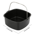 Air Fryer Cake Barrel Pans Tray Basket Cake Mold Baking Barrel Heat Resistant Kitchen Cooking Tool for Brownies Casata Home Oasis Select 7 inch