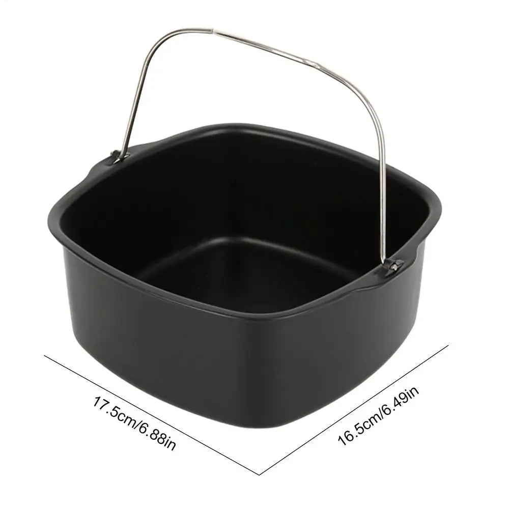 Air Fryer Cake Barrel Pans Tray Basket Cake Mold Baking Barrel Heat Resistant Kitchen Cooking Tool for Brownies Casata Home Oasis Select 7 inch