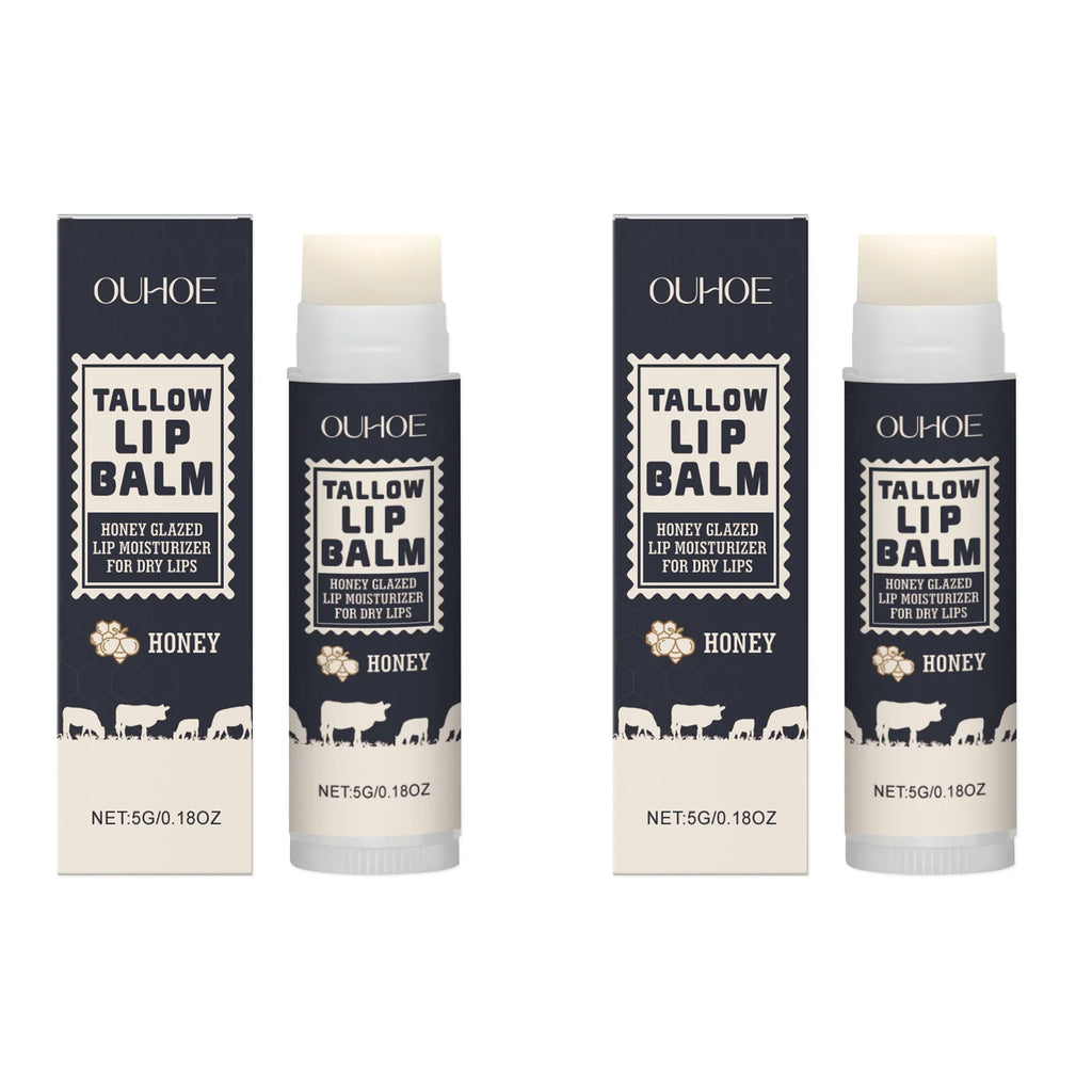 Tallow Lip Balm – Nourishing, Hydrating & Line-Fading Nourishing Lip Balm Oasis Select 2 x 5g Boxed