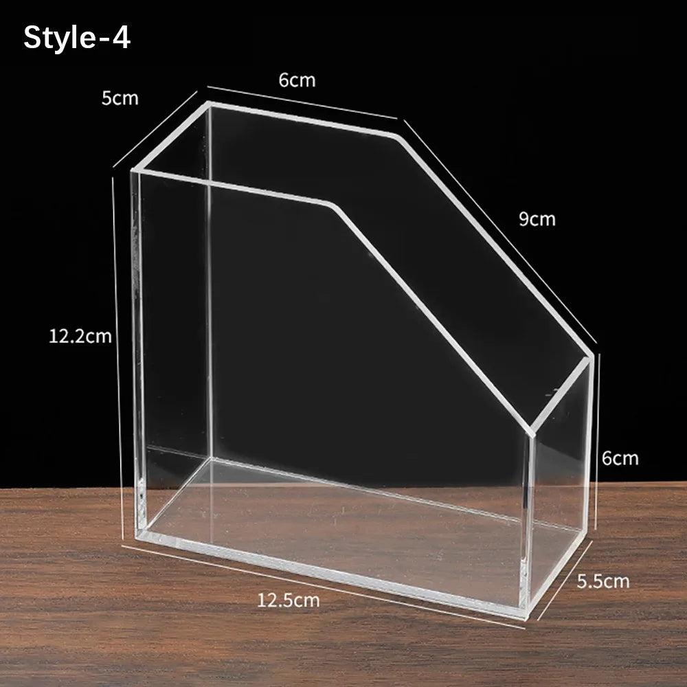 Fashion Transparent Acrylic Napkin Holder Sturdy Desktop Upright Tissue Box Vertical Paper Towel Box Restaurant Napkin Box Oasis Select 4