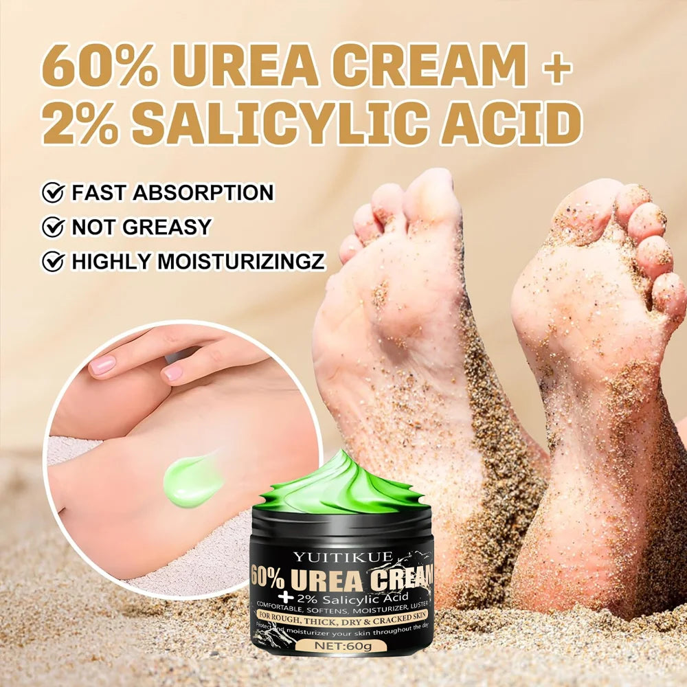 Urea Cream 60g – Cracked Heels, Dry Hands & Rough Skin Repair