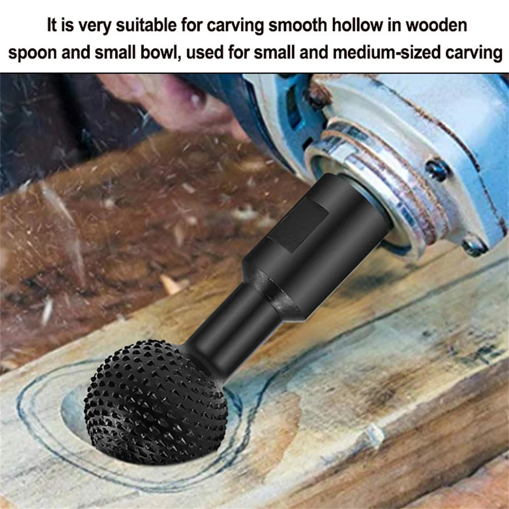 Angle grinder rotary file engraving tool grinding head spherical m10/m14 grinding wood groove polishing round drill bit Oasis Select