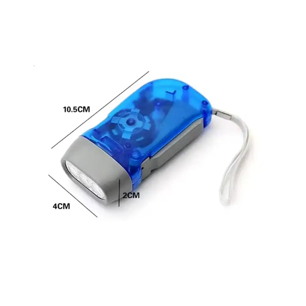 Hand-Powered Mini LED Flashlight – Battery-Free Camping Torch