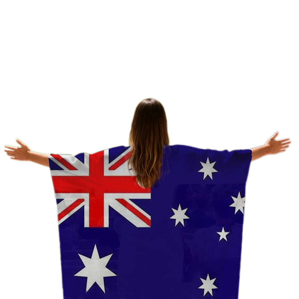 2026 World Cup Football Flag Cape | Wearable Fan Shawl
