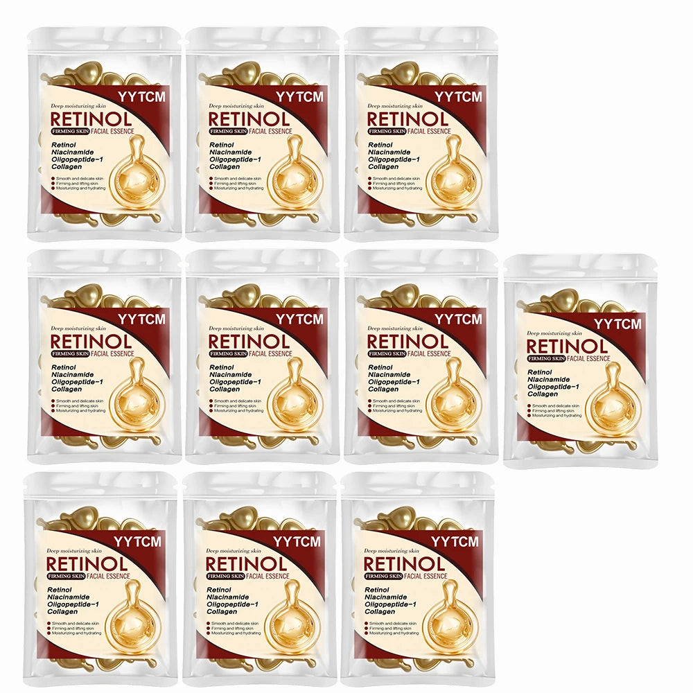 Retinol Face Serum Capsules – Collagen & Niacinamide | 30pk Face Serum Capsules Oasis Select 10 Bags