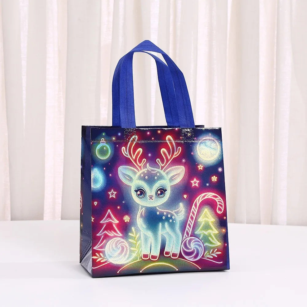 Christmas Non-Woven Tote Bag | Kids Gift & Reusable Storage