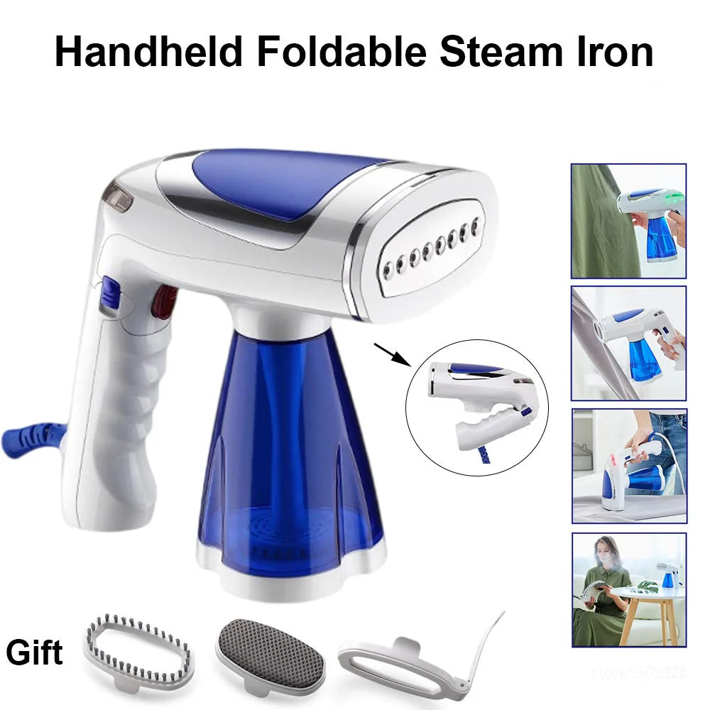 URGGU 1600W Foldable Handheld Garment Steamer | 3-Speed Travel