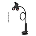 Bed Phone Holder Multifunctional Cell Phone Mount Gooseneck Phone Holder for Desk Headboard Bed Bedside Bendable Long Arm Phone Oasis Select Black