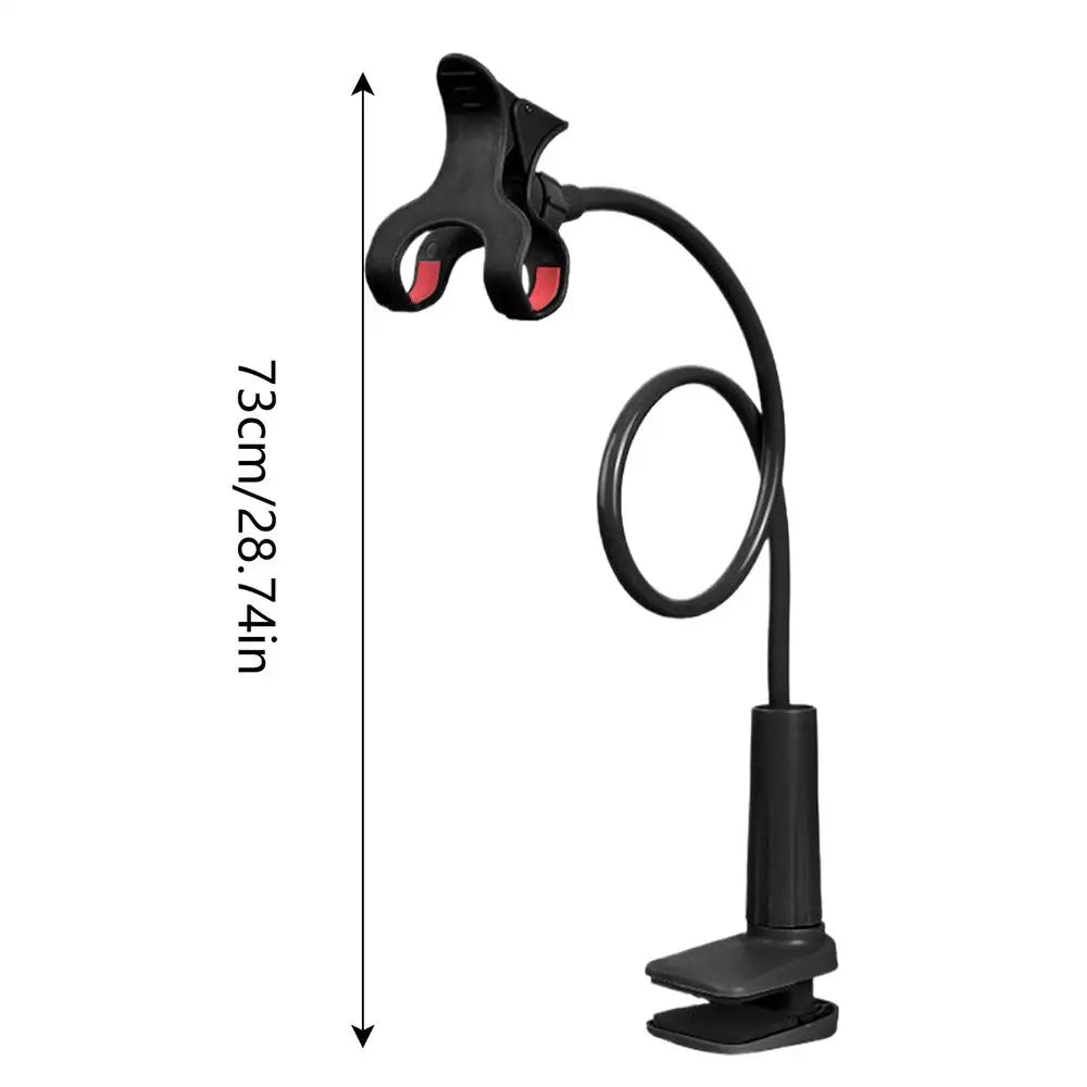 Bed Phone Holder Multifunctional Cell Phone Mount Gooseneck Phone Holder for Desk Headboard Bed Bedside Bendable Long Arm Phone Oasis Select Black