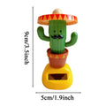 1PC Car Ornaments Solar Ornaments Bobblehead Cactus Shape Ornaments Gift Creative Interior Car Supplies Car Doll Ornaments Oasis Select 1PC