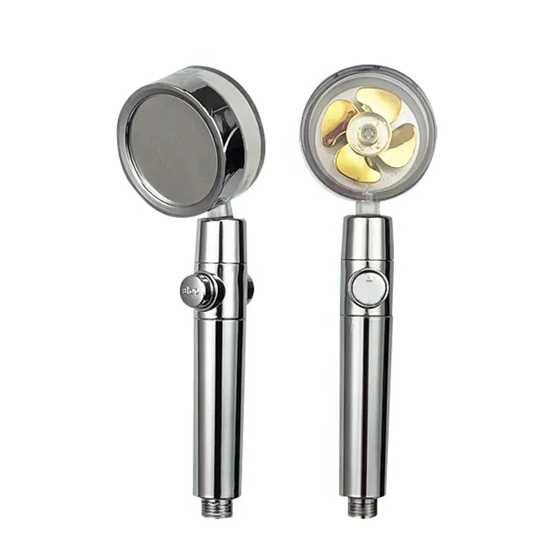Pressurized Shower Head Water Saving 360 Rotating Twin Turbo Pressurized Propeller Fan Shower Head Bathroom Accessories Oasis Select