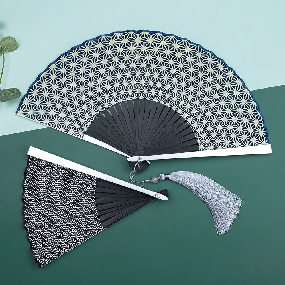 Aluminum Alloy Big Bone Ancient Style Folding Fan Cool and Durable Summer Carry Hanfu Qipao Dance Fan Oasis Select