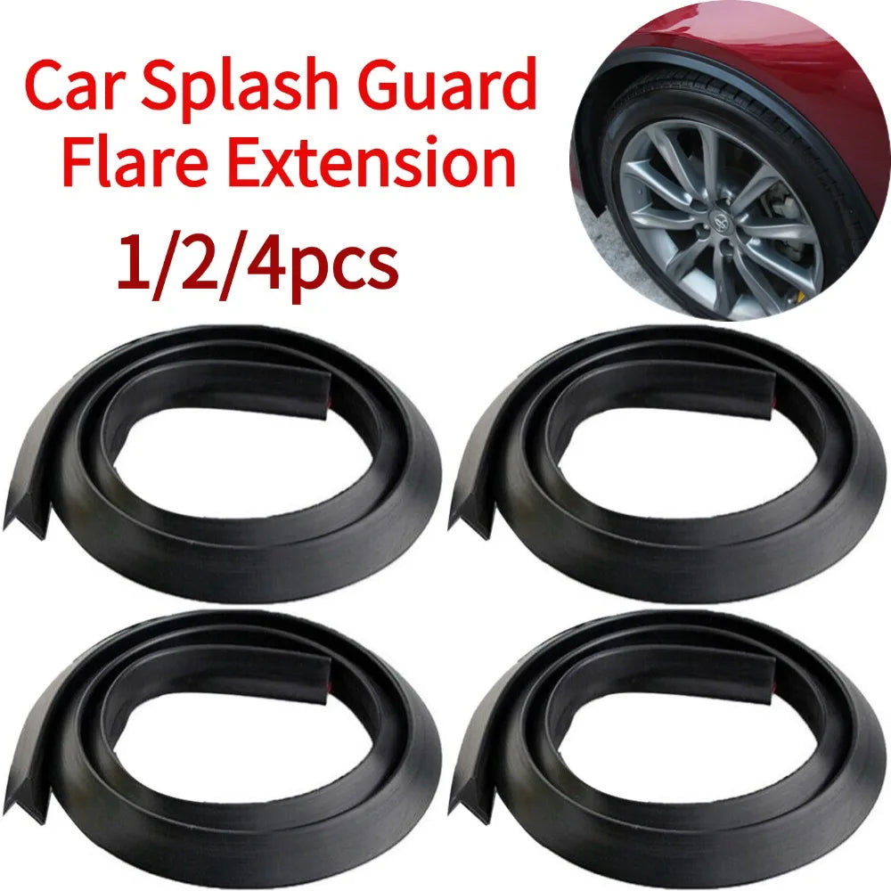 Car Splash Guard Fender Flare Extension Wheel Eyebrow Moulding Trim Wheel Arch Strip Extenders Trim Strip Stick out Edge SUV Oasis Select