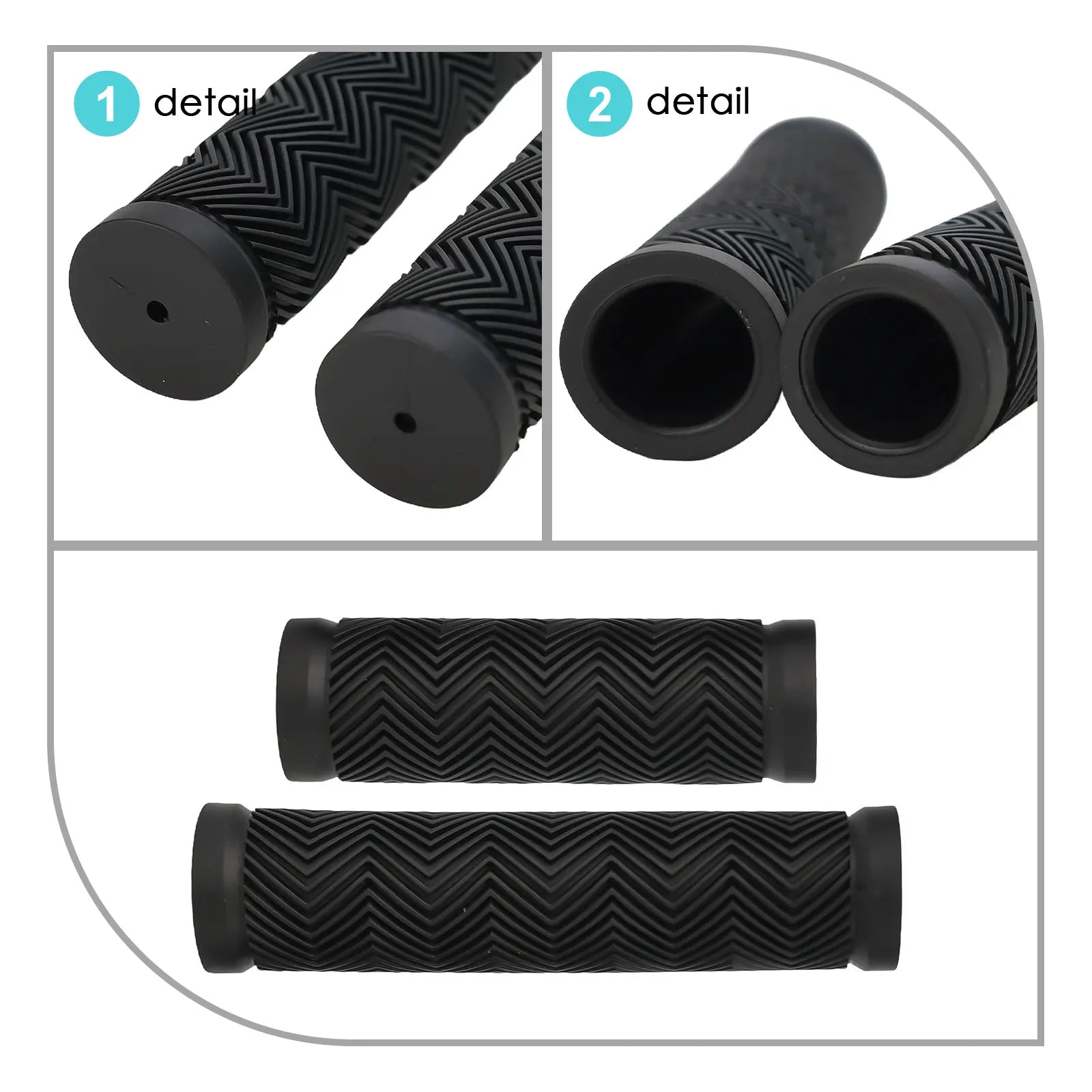 Handlebar Tape Bike Nut Mountain Bicycle High Elastic MTB Outdoor Shock Absorption 1 Pair 22.2-25.4mm Bicycle Bike Cycling Oasis Select