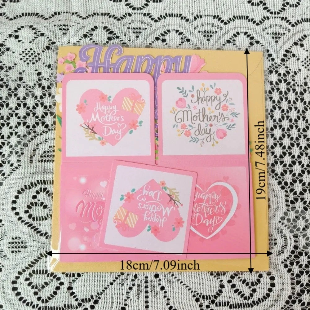 Sweet Floral Mother's Day Card | Cardstock Gratitude Postcard