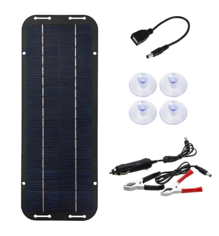 60W 12V Solar Car Battery Charger High Efficiency IP65 Waterproof Solar Panel with Reverse Protection for Caravan Boat Battery Oasis Select 1set