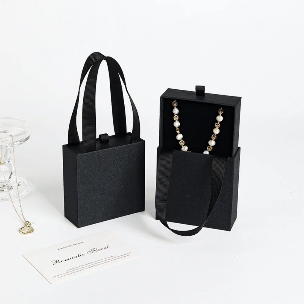 Portable Drawer Jewelry Box for Rings, Earrings & Necklaces