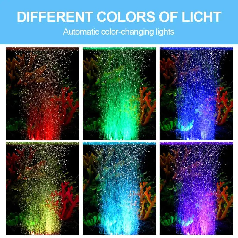 USB LED Aquarium Air Stone | Submersible Bubble Diffuser